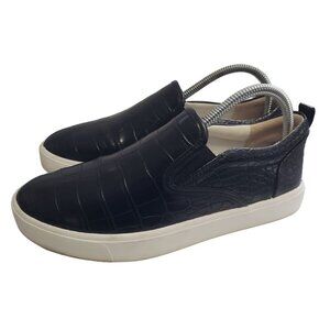 Sam Edelman Edna Animal Print Croc Black Sneakers Womens Size 7